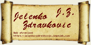 Jelenko Zdravković vizit kartica
